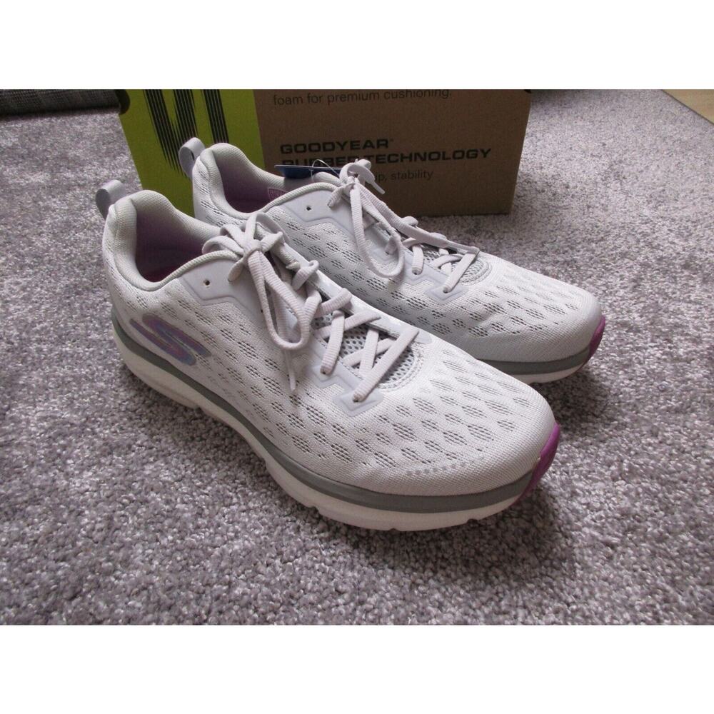Skechers Go Run Shoes Womens 9.5 Gray Ride 9 Hyper Burst Running Sneakers